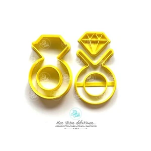 Matrimonio Anello Scomponibile Ring Marriage Proposta Diamante Formine Biscotti - Picture 1 of 1