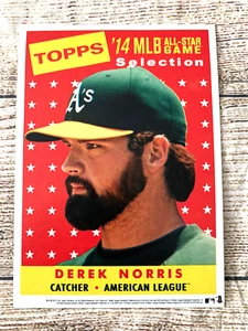 DEREK NORRIS 2014 Topps Jumbo 5x7 Card 2014 All-Star Game Selection Fanfest - Picture 1 of 2
