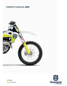 Husqvarna Owners Manual Book 2021 FC 250. - Picture 1 of 12