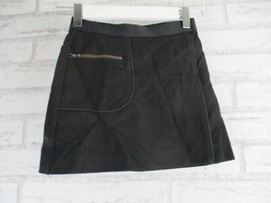 Witchery girls a-line skirt black 8years pocket exposed zip elastic waist - Picture 1 of 9