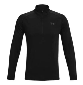 Under Armour Trainingsoberteil Tech Zip-Shirt 2.0, 1/2 Zip black-dark grey - Bild 1 von 2