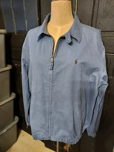 Vintage Polo Ralph Lauren  Blue Harrington Bomber Jacket Lined Men's XXL...9 - Picture 1 of 9