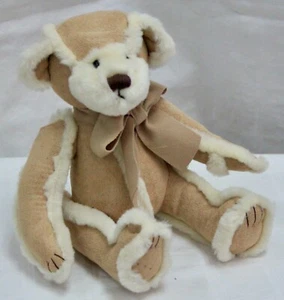 BATH & BODY WORKS GINGERBREAD TEDDY BEAR SUEDE LEATHER PLUSH ITEM 310-2521 NEW - Picture 1 of 7