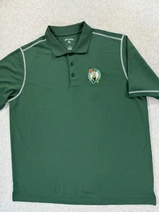 Boston Celtics Antigua Stitched Logo S/S Polo Shirt (Men's XL) Green - Picture 1 of 10