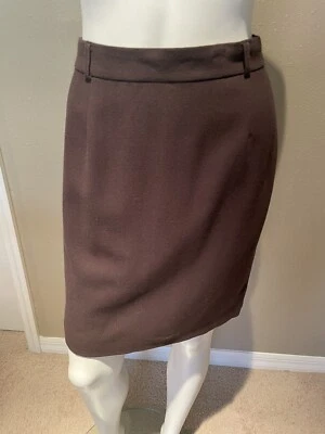 Emporio Armani Falda Lana Marrón Talla 40 Foto 1 de 4