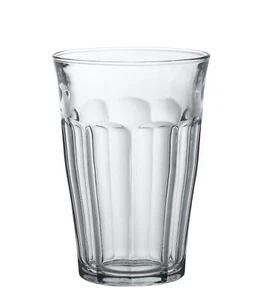 Duralex Picardie 12 Ounce Clear Drinking Cups Set of 6 Stackable Glasses - Picture 1 of 3