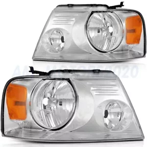 For 04-08 Ford F-150 /06-08 Lincoln Mark LT Headlights Assembly Pair Replacement - Picture 1 of 7
