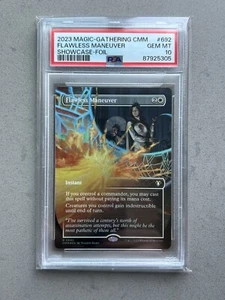 PSA 10 ~ Flawless Maneuver R 0692 SHOWCASE FOIL Rare Commander Masters CMM MTG - Picture 1 of 3