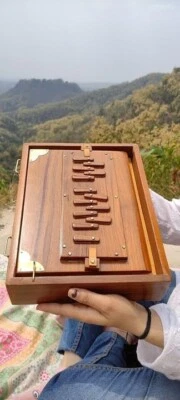 12" Teak Wood Shruti Box, Musical Instrument Shruti Box with Bag, 432Hz Tuned - Image 1 of 4