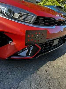 Front Bumper Tow Hook License Plate Mount Bracket for Kia Forte 2022-2025 New - Picture 1 of 24
