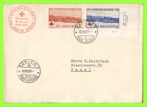 Switzerland 1939 Red Cross Convention Flight cover, Geneve - Zurich - Picture 1 of 1