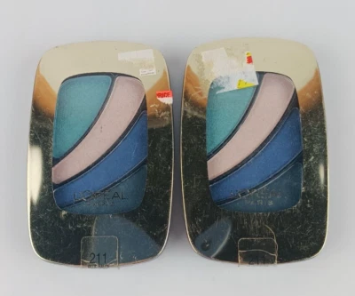 2 PACK L'OREAL COLOUR RICHE EYE SHADOW BRAZEN BOLDS 211 BLUE HAUTE COUTURE - Image 1 of 4