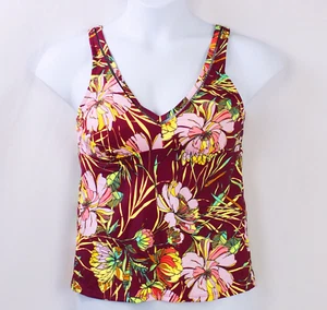 Nuevo con etiquetas Trajes de baño para todos multicolor talla 8 Tankini calado correas ajustables - Imagen 1 de 3