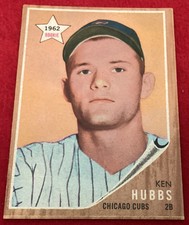 1962 topps baseball Card # 461 Ken Hubbs Trading Card 