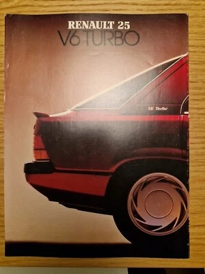 Brochure Depliant Renault 25 V6 Turbo 1984 Italiano 8 pag - Immagine 1 di 3