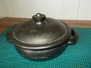ANCIEN Cassolette mini cocotte Poterie De Jean Marais signée en creux - Picture 1 of 7