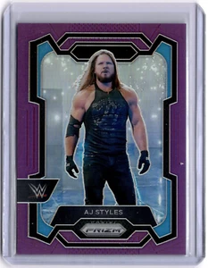 AJ Styles 2024 Panini Prizm WWE Purple Prizm #118 Smackdown #133/149 - Picture 1 of 2