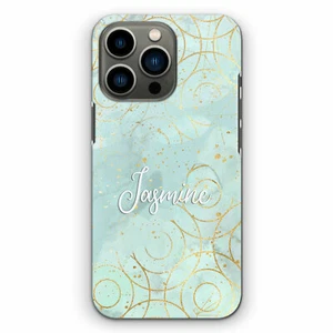 Personalised Phone Case For Motorola/OnePlus 7,8 Green Circle Mosaic Hard Cover - Picture 1 of 11