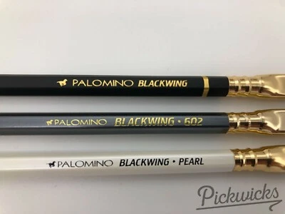 3 Rare Pencils - Retired Palomino Blackwing Original, Pearl, 602 w/ Horse Logo - Image 1 of 4