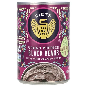 Vegan Refried Black Beans, 16 oz (454 g) - Picture 1 of 2