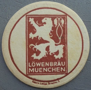 VK Bierdeckel Löwenbräu München Impressum: Eugen Lange Breslau 5. - Bild 1 von 2