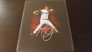 Henry Owens Boston Red Sox Signed 11x14 COA BUF