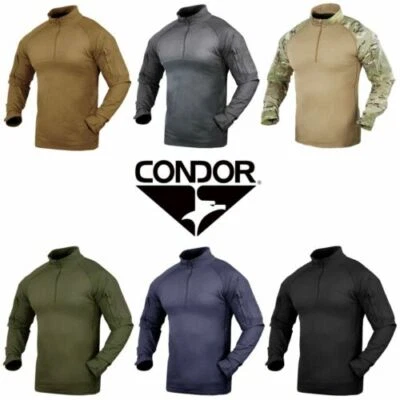 Condor 101065 Moisture Breathable Tactical 1/4 Zip Long Sleeve Combat Shirt - Image 1 of 2