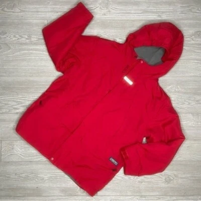 Lands End Chaqueta/Abrigo Invierno Manga Larga Rojo Talla Mediana Niños Aislado Con Capucha Foto 1 de 4