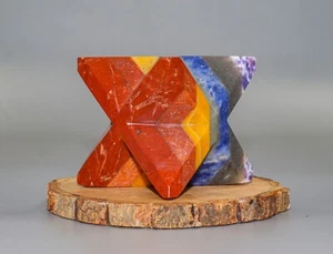 85 mm Sieben Chakra Metaphysische Heilung Aura Geist Energie Stein Stern Merkabah - Bild 1 von 8