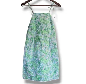 Lilly Pulitzer See You Later (Alligator) Mini Dress White Label Vintage 90s - Picture 1 of 6