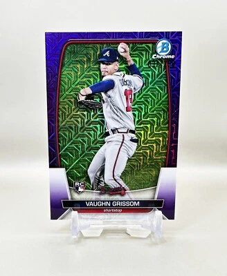 2023 Bowman Baseball Mega Box #42 (Purple Mojo) VAUGHN GRISSOM (RC) [037/250] - Image 1 of 2