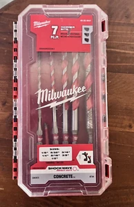 Milwaukee Tool 48-20-9057  7 Pc. Shockwave Impact Duty Concrete Hammer Drill Bit - Picture 1 of 10