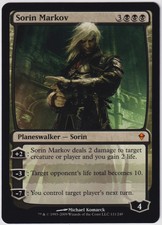 MTG 1X Sorin Markov X1 Zendikar Magic - LP