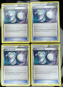 4X Pokémon TCG Super Scoop Up Furious Fists 100/111 Regular Trainer Card LP - Picture 1 of 2