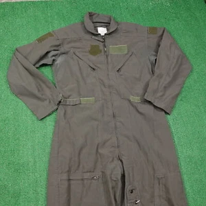 VINTAGE COVERALLS FLYERS TYPE 1 CLASS 1 SAGE GREEN CWU-27/P SZ 44R MILITARY - Picture 1 of 11