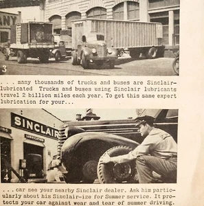 1941 Sinclair Oil Lubricants And Tires Advertisement Military Tanks DWNN12 - Picture 1 of 2