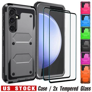 For Samsung Galaxy S23 FE Case Shockproof Rugged Hard Phone Cover+Tempered Glass - Picture 1 of 45