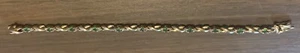 Pulsera tono oro esmeralda y diamante - Imagen 1 de 6
