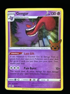 Pokémon Gengar Juego de Cartas Coleccionables Tarjeta Estampada Halloween Truco o Comercio, Holo Raro, 057/198 - Imagen 1 de 2