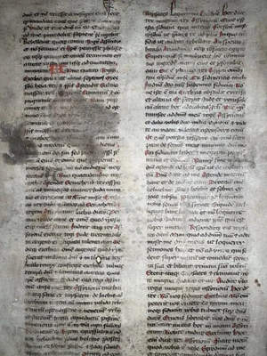 RARE LARGE 15th C. Latin Bible Leaf II Kings Medieval Manuscript Vellum C.1400s - Image 1 of 4