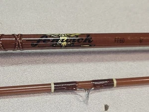 Vintage Fenwick Feralite Fiberglass FF60 6'  fly rod fishing pole - Picture 1 of 11