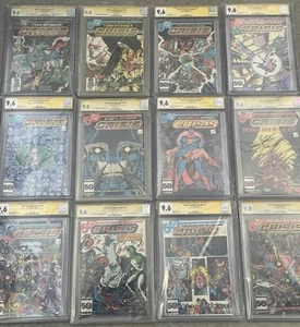 Crisis On Infinite Earths 1 2 3 4 5 6 7 8 9 10 11 12 Cgc 9.6 9.8 Signed Perez ++ - Picture 1 of 17