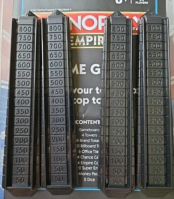 Monopoly Empire Towers 2015 lote de 4 piezas de juego de repuesto piezas Foto 1 de 2