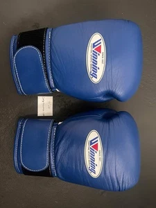 Winning Boxing Gloves 8 oz MS-200B Authentic Blue - Excellent Condition - Picture 1 of 3