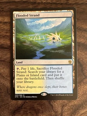 Flooded Strand - Khans of Tarkir - LP - MTG - Image 1 of 2