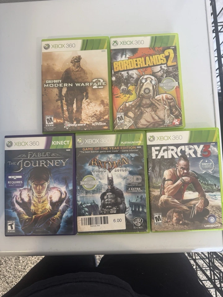 Lote De 6 Juegos Xbox Y Xbox 360 Usados Estado, Fable, Batman, Borderlands, Cel Foto 1 de 2