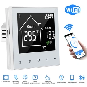 Thermostat Digital LCD WLAN Touch Display Raumthermostat Fußbodenheizung 16A/3A - Bild 1 von 16