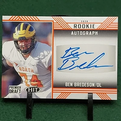 Ben Bredeson RC Autograph 2020 SAGE HIT Premier Draft Red #A41 - Image 1 of 4