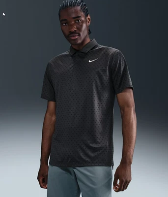 Nike Tour Men's Dri-FIT Victory + Golf Polo HM5639 060 Various Sizes Anthracite - Image 1 of 4