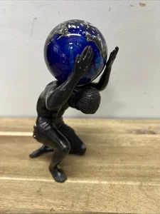 Lundberg Studios Signed Numbered World Marble Globe Art Piece 2.5” 1998 Rare P6 - Picture 1 of 21